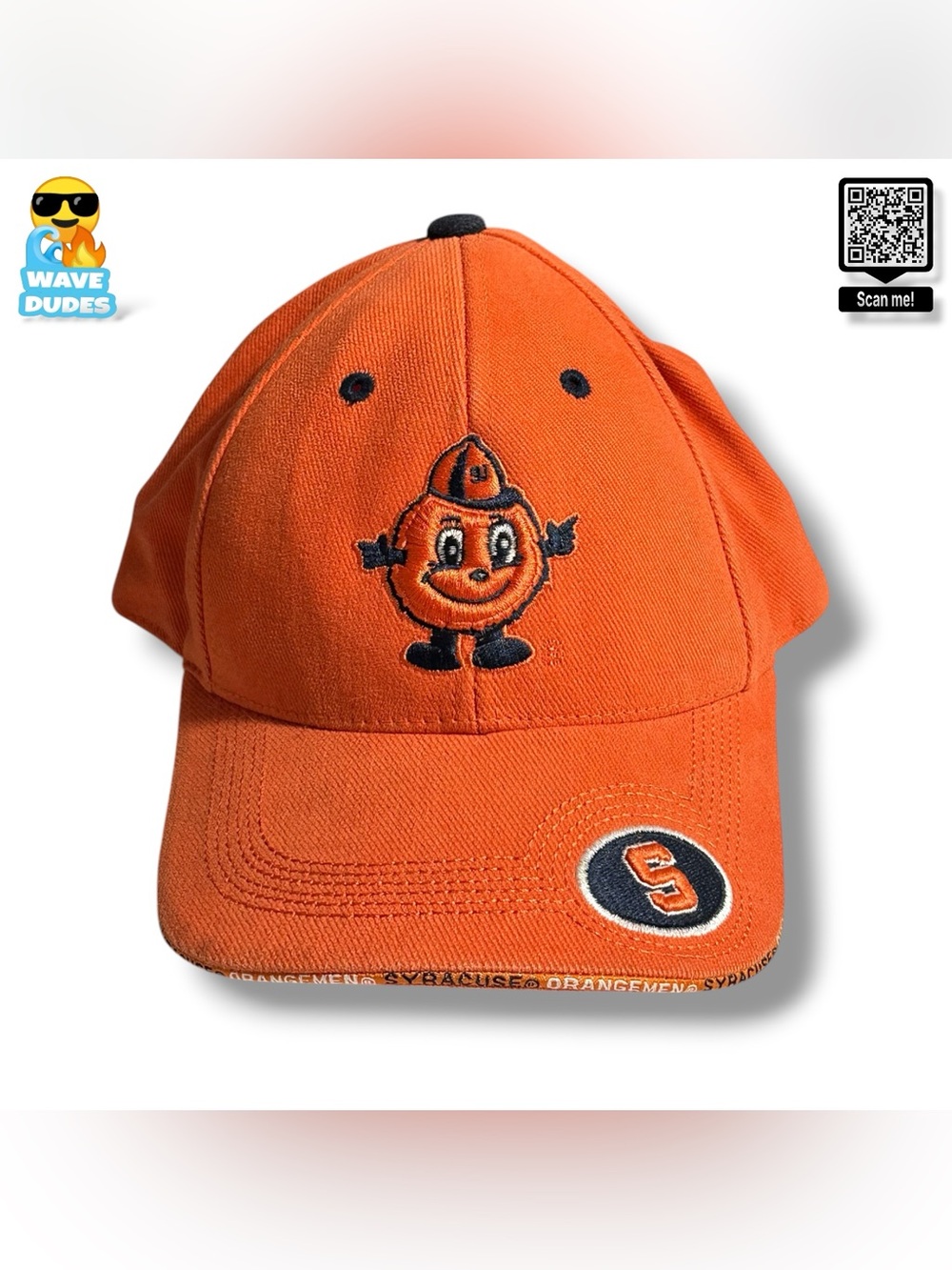 Men’s Team Starter Syracuse Otto The Orange Velcro Back Hat
